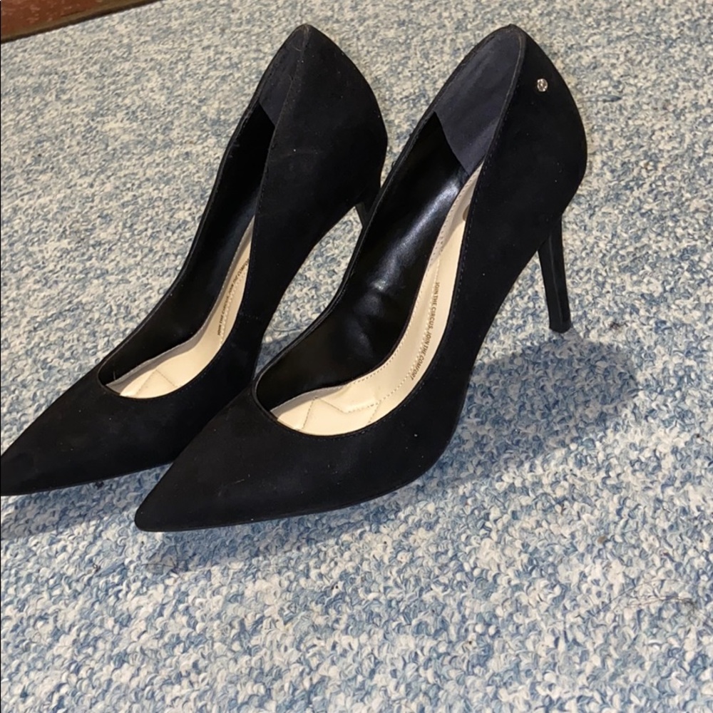 Macy’s Black Suede Pumps